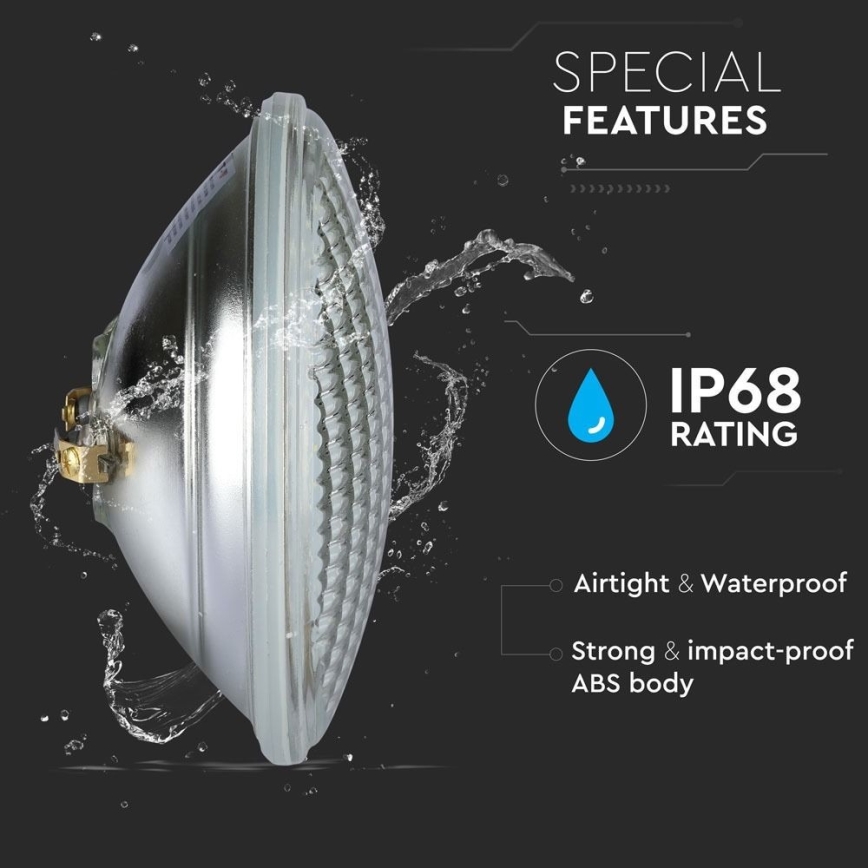 Bec LED pentru piscină LED/8W/230V IP68 3000K