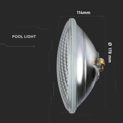 Bec LED pentru piscină LED/8W/230V IP68 3000K