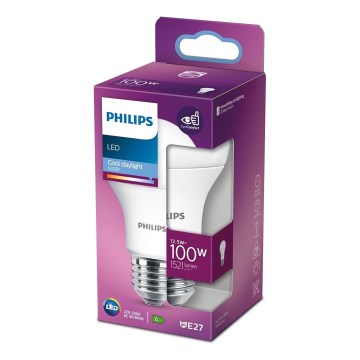 Bec LED Philips A60 E27/12,5W/230V 6500K