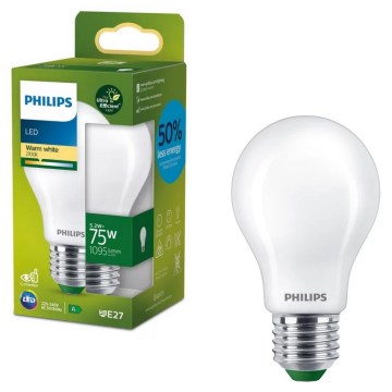 Bec LED Philips A60 ULTRAEFFICIENT E27/5,2W/230V 2700K