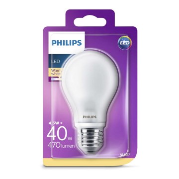 Bec LED Philips E27/4,5W/230V 2700K
