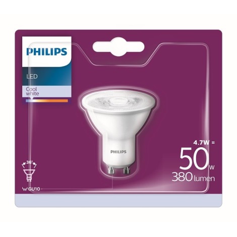 Bec LED Philips GU10/4,7W/230V