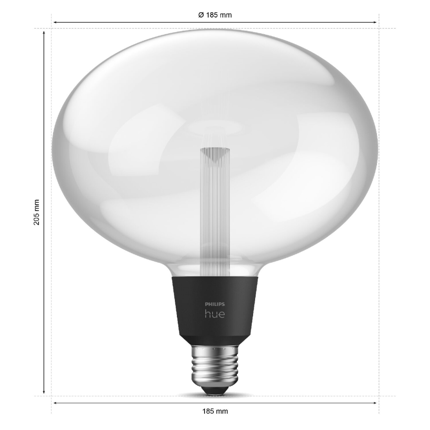 Bec LED reglabil Philips Hue White and Color Ambiance E27/6,5W/230V 2000-6500K