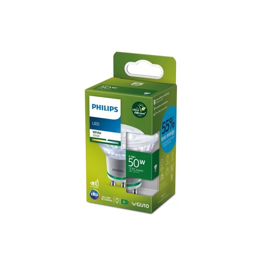 Bec LED Philips PAR16 GU10/2,1W/230V 3000K