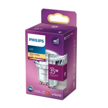 Bec LED Philips PAR16 GU10/3,5W/230V 2700K