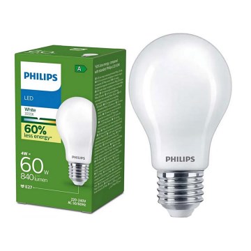 Bec LED Philips ULTRAEFFICIENT A60 E27/4W/230V 3000K