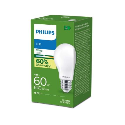 Bec LED Philips ULTRAEFFICIENT A60 E27/4W/230V 3000K