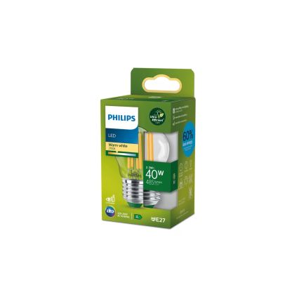 Bec LED Philips ULTRAEFFICIENT VINTAGE P45 E27/2,3W/230V 2700K