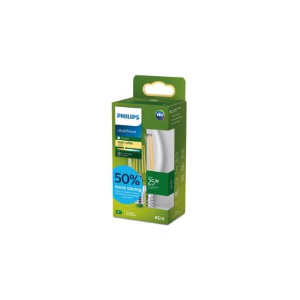Bec LED Philips Ultraeficient Vintage B35 E14/1,2W/230V 2700K