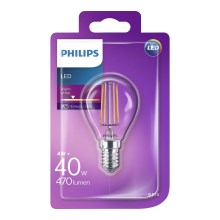 Bec LED Philips VINTAGE P45 E14/4W/230V 2700K