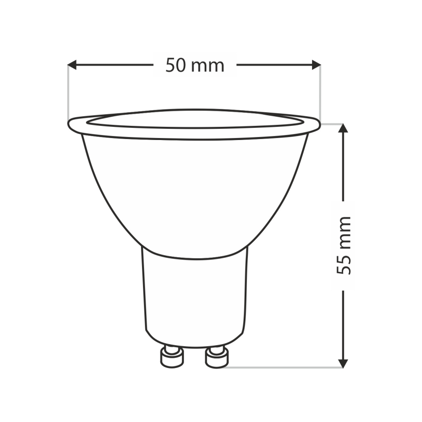 Bec LED Qtec GU10/8W/230V 2700K