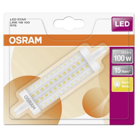 Bec LED R7s/12,5W/230V 2700K 118 mm Osram