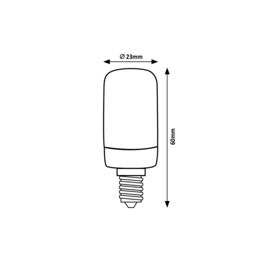Bec LED Rabalux T20 E14/2W/230V 2700K