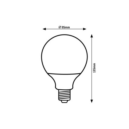 Bec LED Rabalux SMD G95/15W/230V 4000K