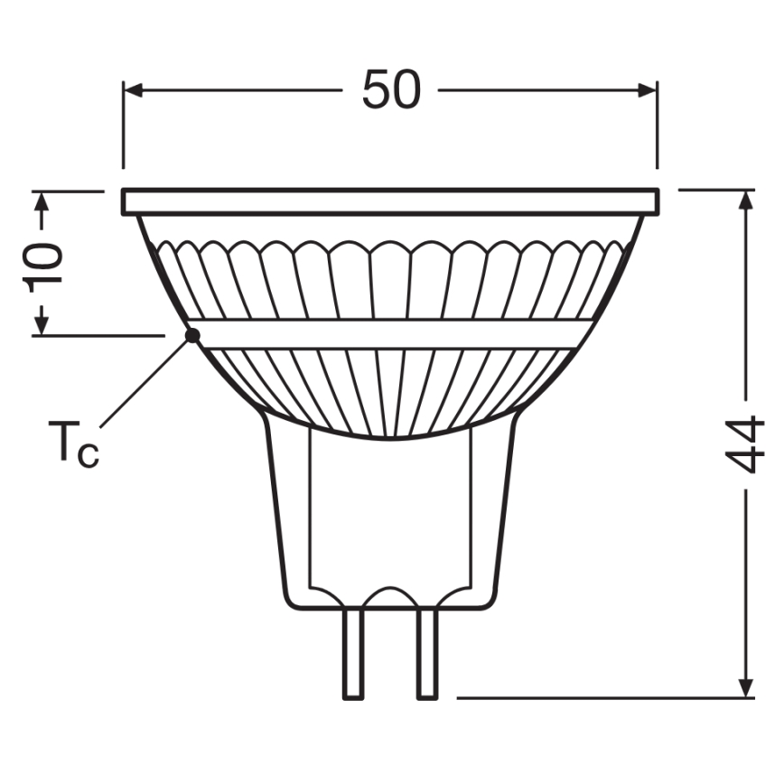 Bec LED reflector dimabil MR16 GU5,3/5W/12V 4000K 36° CRI 90 - Osram