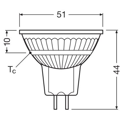 Bec reflector LED dimerizabil MR16 GU5,3/5,3W/12V 4000K 36° CRI 97 - Ledvance