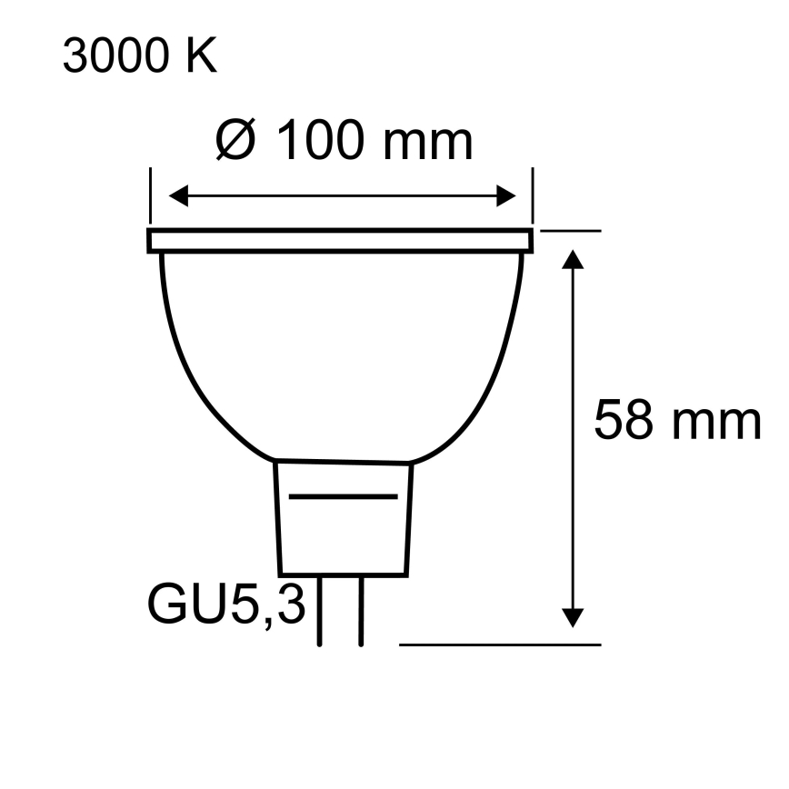 Bec LED reflector GU5,3/4,9W/12V 3000K - Paulmann 28802