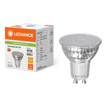 Bec LED reflector PAR16 GU10/6,9W/230V 2700K 120° - Ledvance