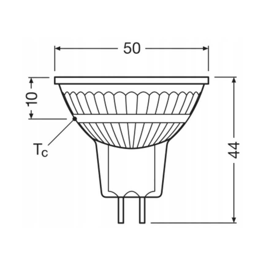 LED Bec spot dimabil MR16 GU5,3/6,8W/12V 4000K 36° CRI 90 - Ledvance