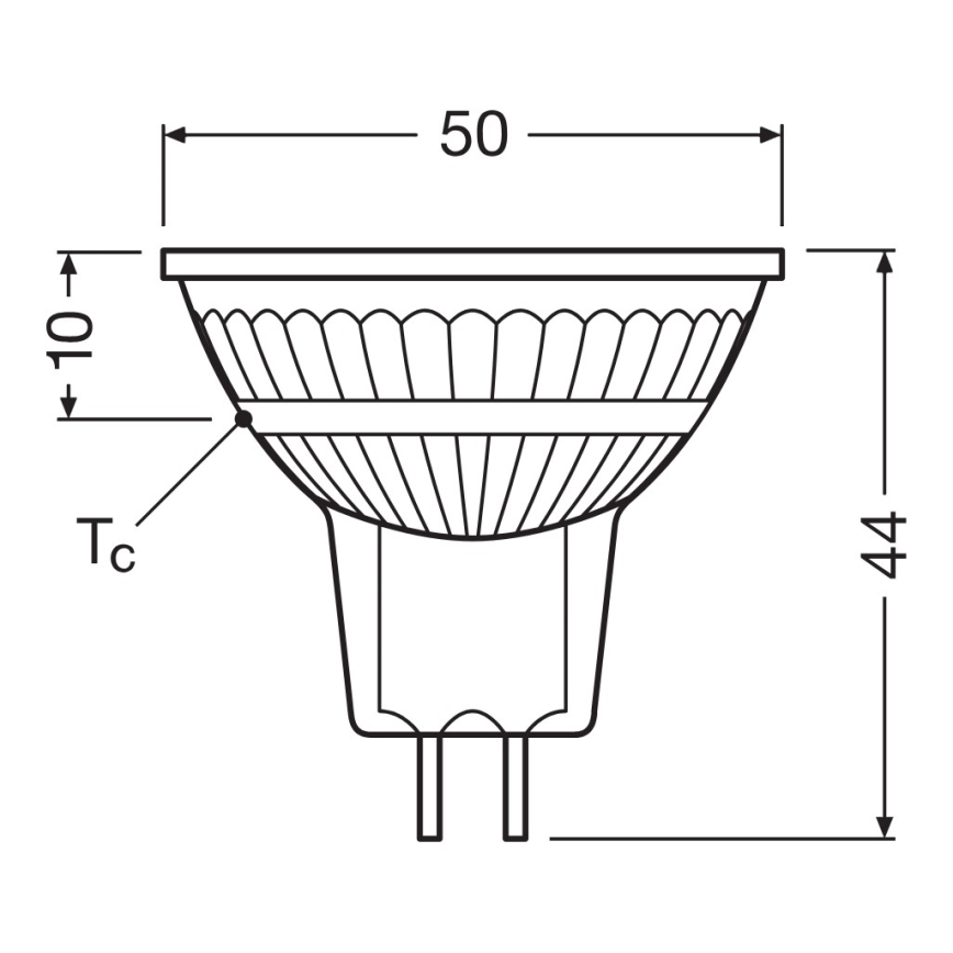 Bec LED reflector dimabil MR16 GU5,3/5W/12V 4000K 36° CRI 90 - Ledvance