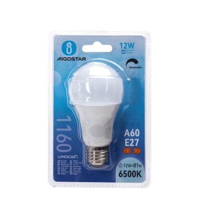 Bec LED reglabil A60 E27/12W/230V 6500K - Aigostar