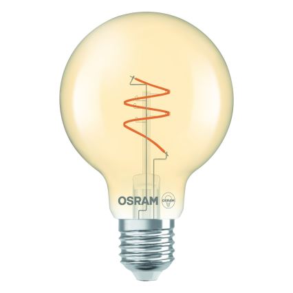 Bec LED reglabil VINTAGE FILAMENT E27/4,9W/230V 2200K CRI 90 - Osram