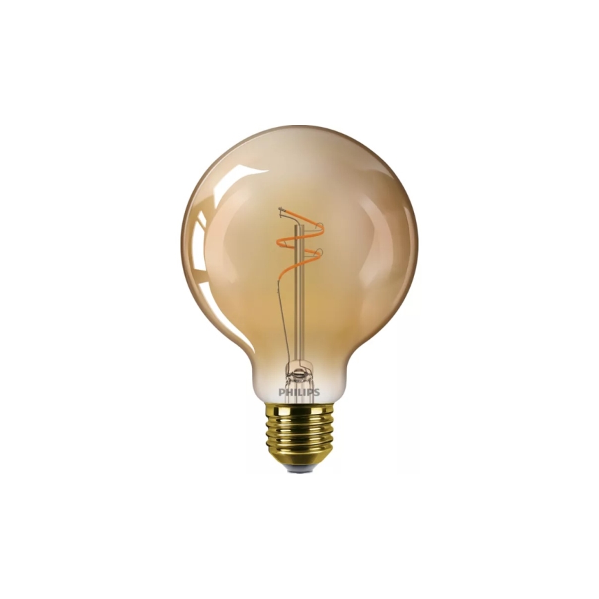 Bec LED reglabil Vintage Philips G95 E27/3,1W/230V 1800K