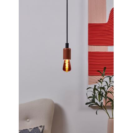 Bec LED reglabil VINTAGE ST48 E27/4W/230V 2000K roșu - Eglo 110199