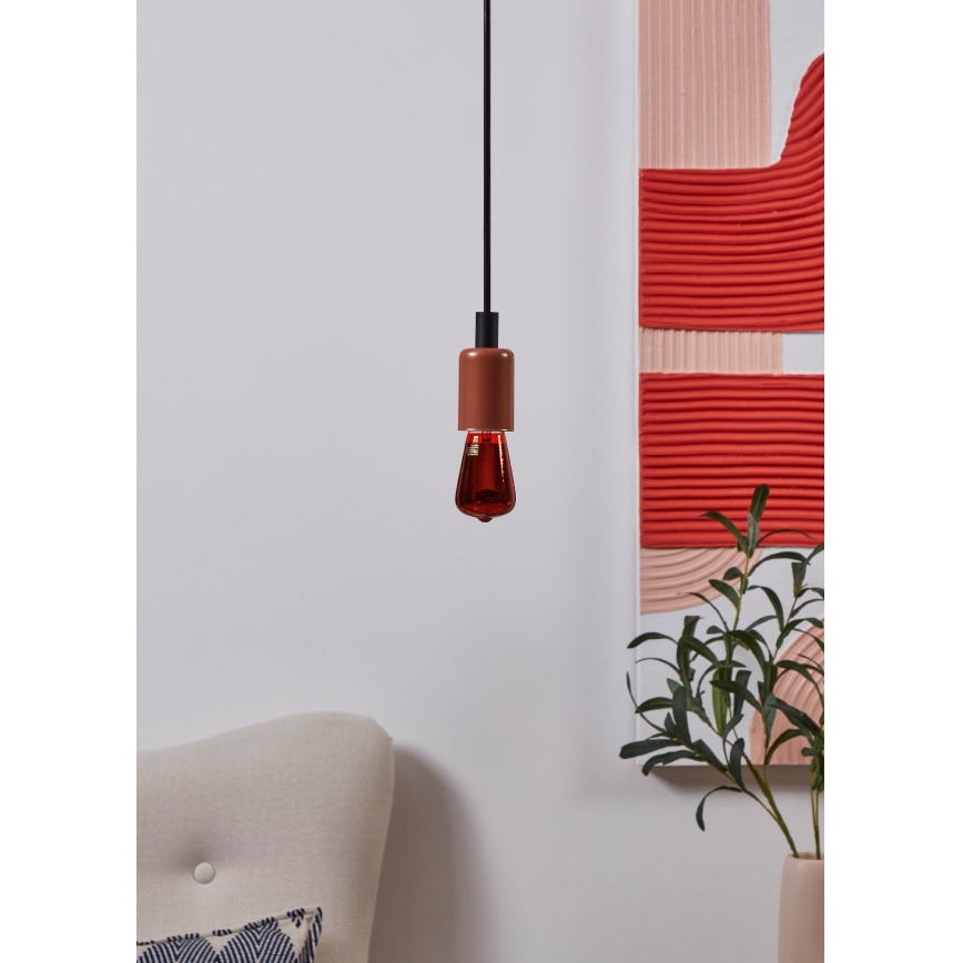 Bec LED reglabil VINTAGE ST48 E27/4W/230V 2000K roșu - Eglo 110199