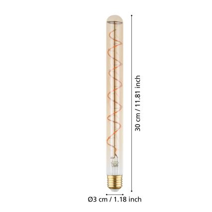 Bec LED reglabil VINTAGE T30 E27/4W/230V 1600K - Eglo 110297