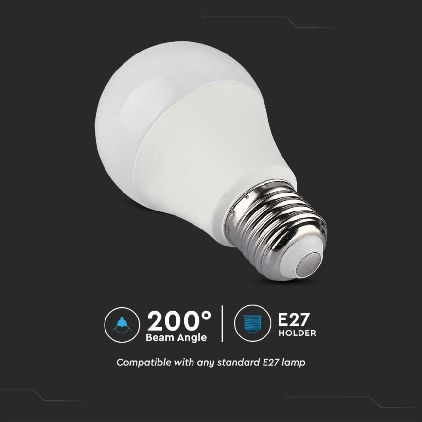 Bec LED RGB dimabil A60 E27/8,5W/230V 4000K + telecomandă