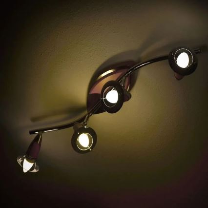 Bec LED RGB dimabil E14/4,8W/230V 4000K + telecomandă