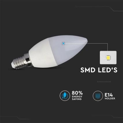 Bec LED RGB dimabil E14/4,8W/230V 4000K + telecomandă