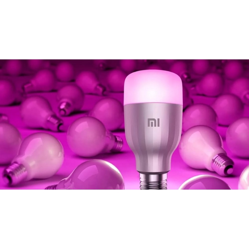 Bec LED RGB dimabil E27/9W/230V 1700-6500K Wi-Fi Xiaomi