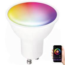 Bec LED RGB dimabil inteligent GU10/5W/230V 2700-6500K Wi-Fi Tuya