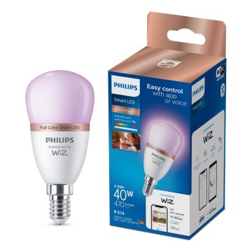 Bec LED RGB dimabil Philips SMART P45 E14/4,9W/230V 2200-6500K CRI 90