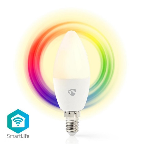 Bec LED RGB dimabil Smartlife E14/4,5W/230V Wi-Fi
