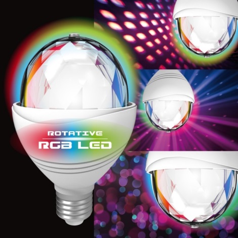 Bec LED RGB DISCO A60 E27/3,2W/230V