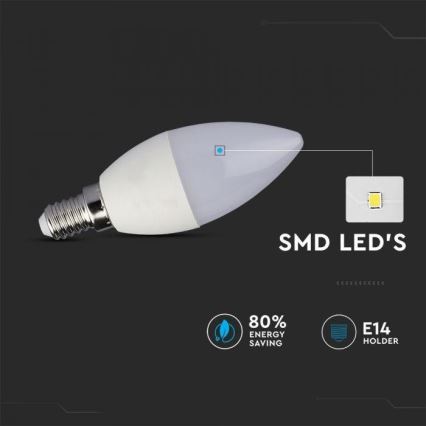 Bec LED RGB reglabil E14/3,5W/230V 6400K + telecomandă