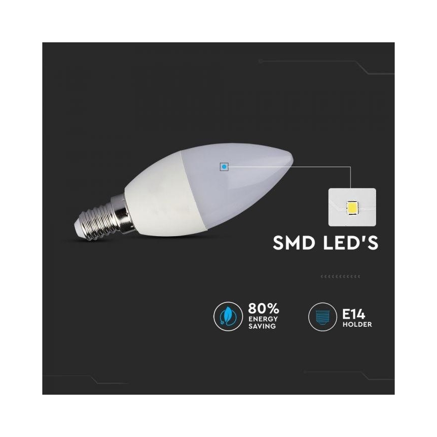 Bec LED RGB reglabil E14/3,5W/230V 6400K + telecomandă