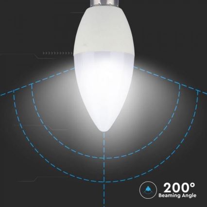 Bec LED RGB reglabil E14/3,5W/230V 6400K + telecomandă
