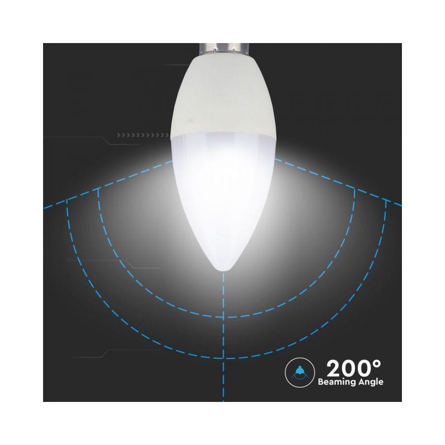 Bec LED RGB reglabil E14/3,5W/230V 6400K + telecomandă