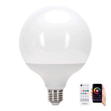 Bec LED RGB reglabil MESH G120 E27/18W/230V 6500K + telecomandă - Aigostar