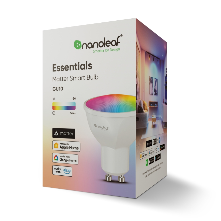 Nanoleaf - Bec LED RGBCW reglabil ESSENTIALS GU10/5W/230V 2700-6500K CRI 90