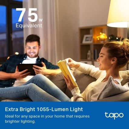 Bec LED RGBW reglabil MATTER A60 E27/8,6W/230V 2500-6500K Wi-Fi - TP-Link