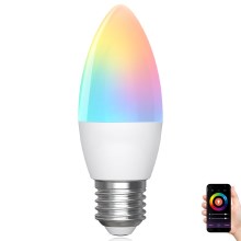 Bec LED RGBW dimabil Aigostar C37 E27/6,5W/230V 2700-6500K Wi-Fi