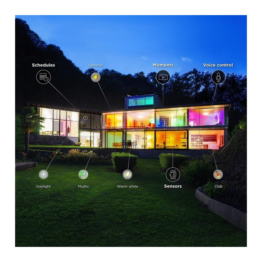 Bec LED RGBW dimabil E27/15,5W/230V 2200-6500K Wi-Fi WiZ