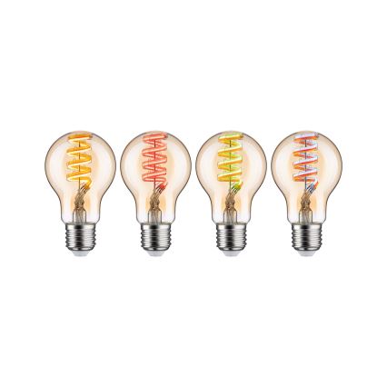 Bec LED RGBW dimabil FILAMENT E27/6,3W/230V 2200-6500K - Paulmann 29156