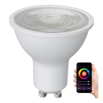 Bec LED RGBW dimabil GU10/4,5W/230V 2700-6500K Wi-Fi Tuya