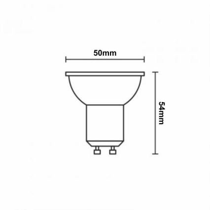 Bec LED RGBW dimabil GU10/4,5W/230V 2700-6500K Wi-Fi Tuya